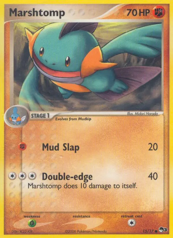 Marshtomp 15 card from POP Series 3