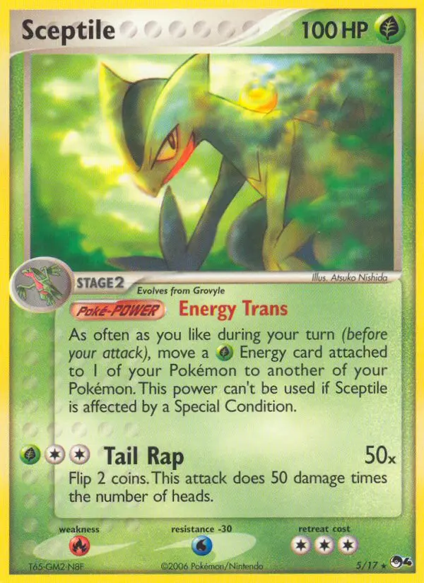 Sceptile 5 card from POP Series 4
