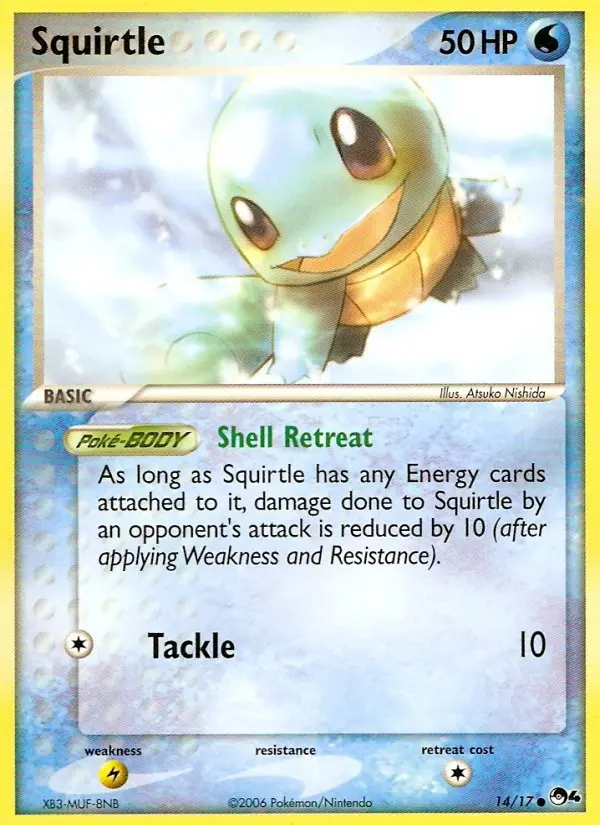 Squirtle 14 card from POP Series 4
