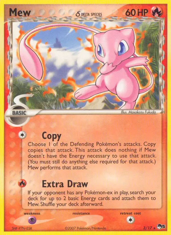 Mew δ 3 — POP Series 5 3, Holofoil finish