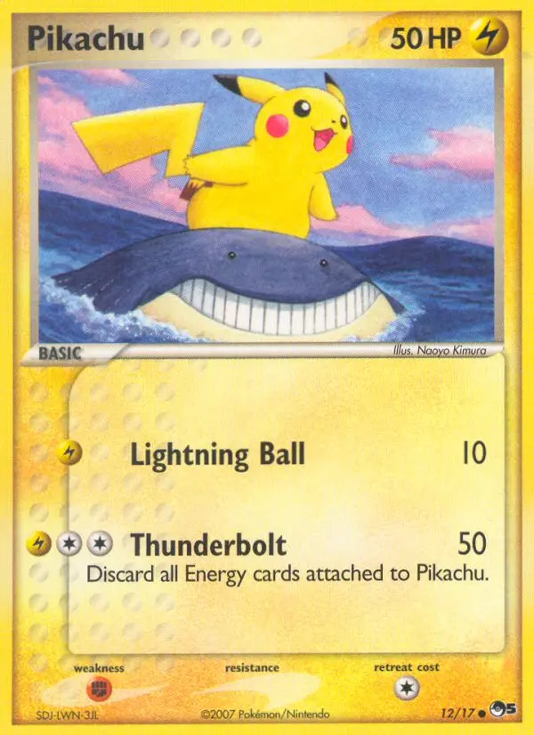 Pikachu 12 — POP Series 5 12, Holofoil finish