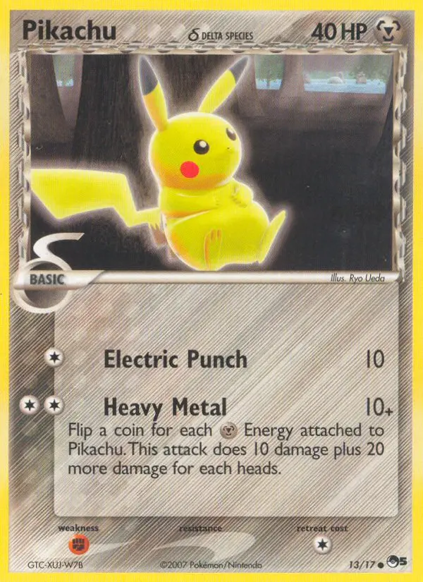 Pikachu δ 13 — POP Series 5 13, Normal finish