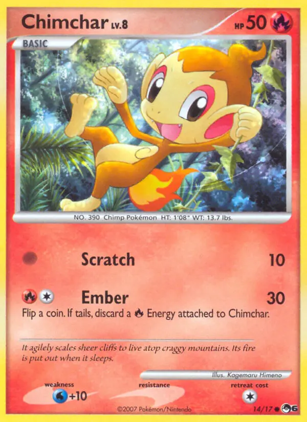 Chimchar 14 card from POP Series 6