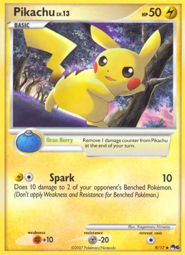 Pikachu 9 — POP Series 6 9, Holofoil finish