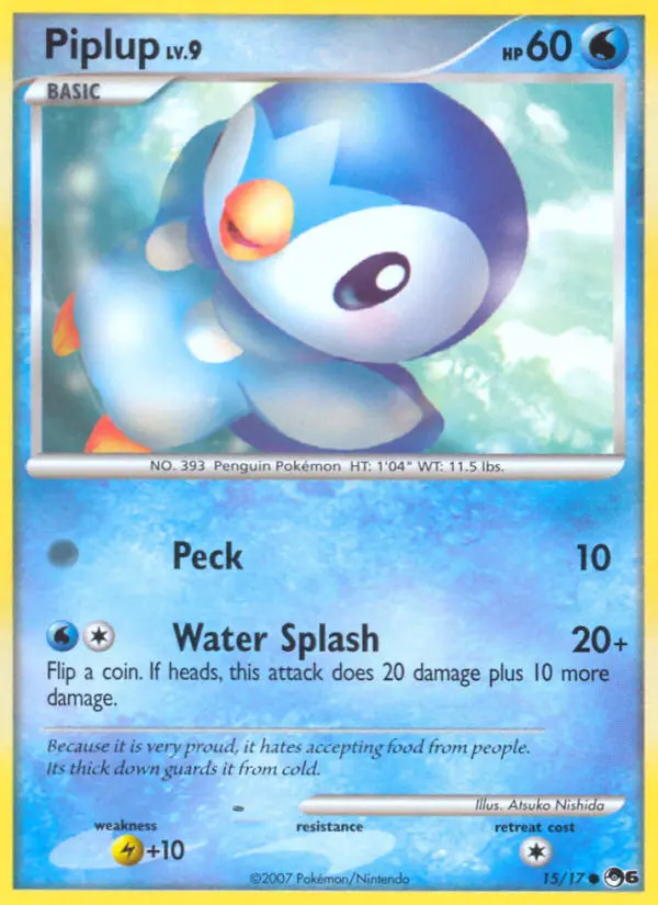Piplup 15 — POP Series 6 15, Holofoil finish