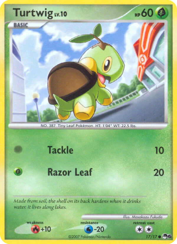 Turtwig 17 card from POP Series 6