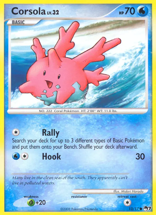 Corsola 13 card from POP Series 7