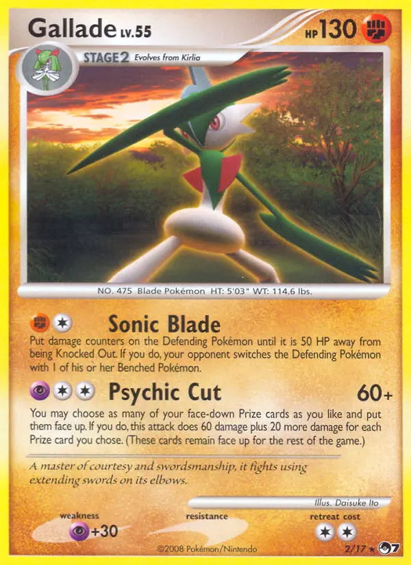 Gallade 2 card from POP Series 7