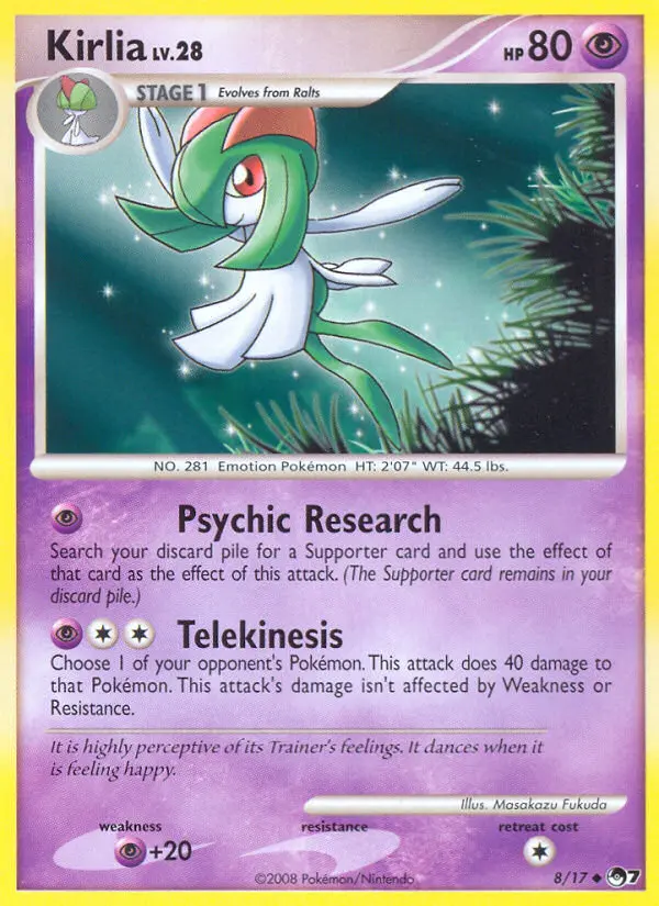 Kirlia 8 — POP Series 7 8, Holofoil finish