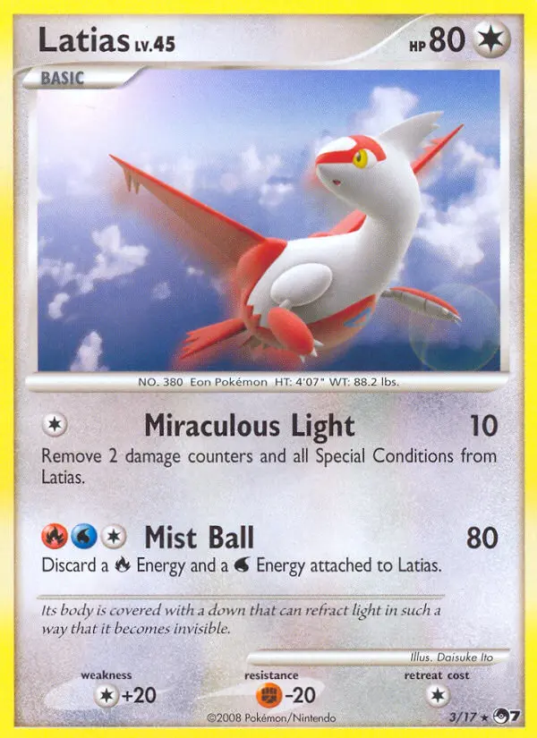 Latias 3 card from POP Series 7