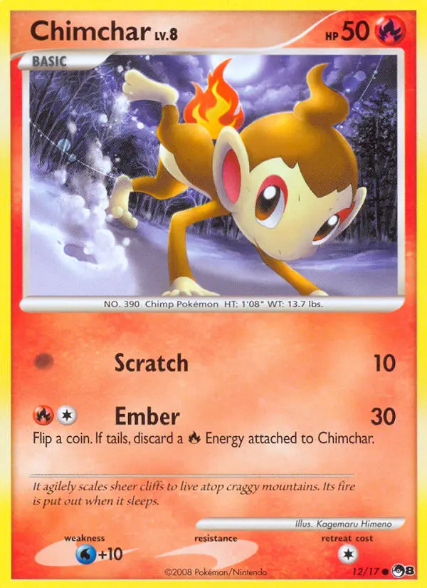 Chimchar 12 — POP Series 8 12, Holofoil finish