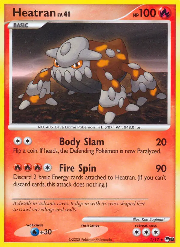 Heatran 1 — POP Series 8 1, Holofoil finish