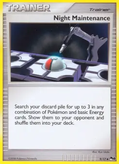 Night Maintenance 9 — shown as an example of the Reverse Holofoil finish
