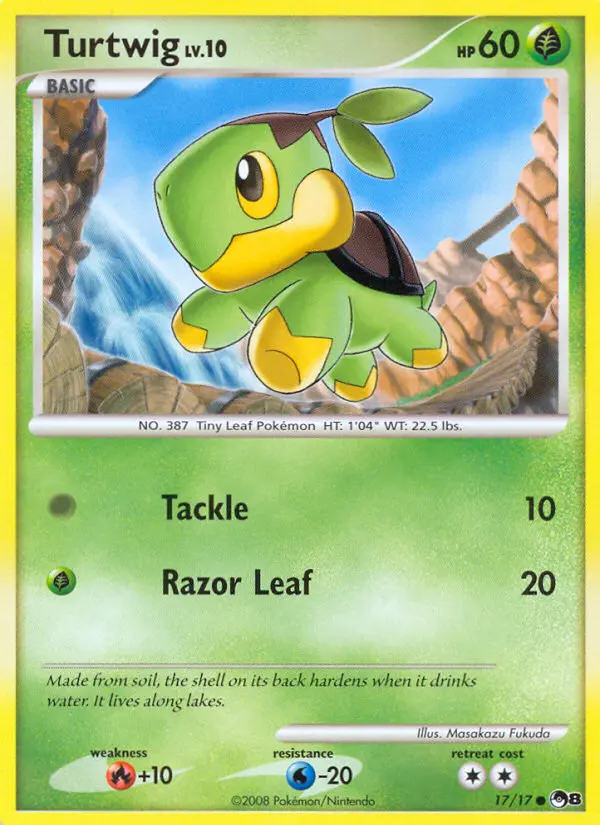 Turtwig 17 card from POP Series 8