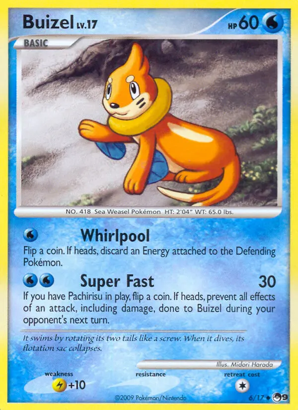 Buizel 6 card from POP Series 9