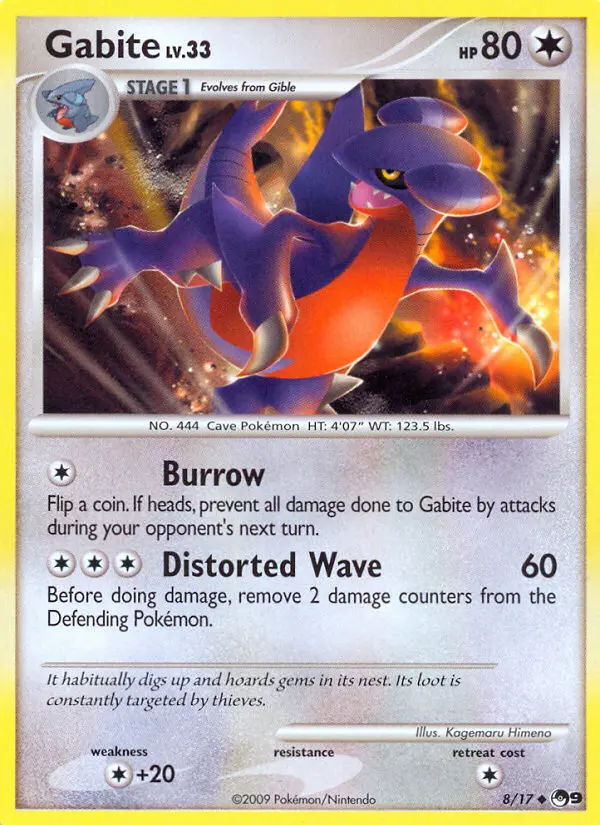 Gabite 8 card from POP Series 9
