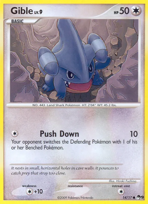 Gible 14 card from POP Series 9