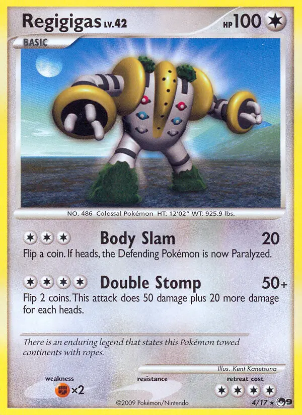 Regigigas 4 card from POP Series 9