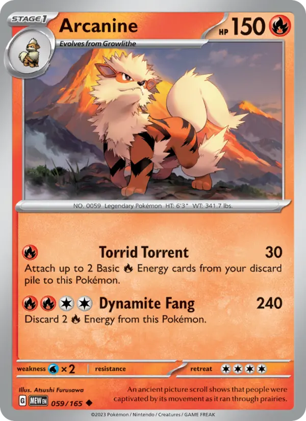 Arcanine 59 — 151 59, Normal finish
