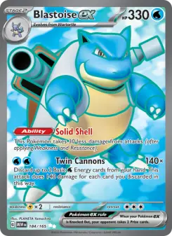 Blastoise ex 184 — 151