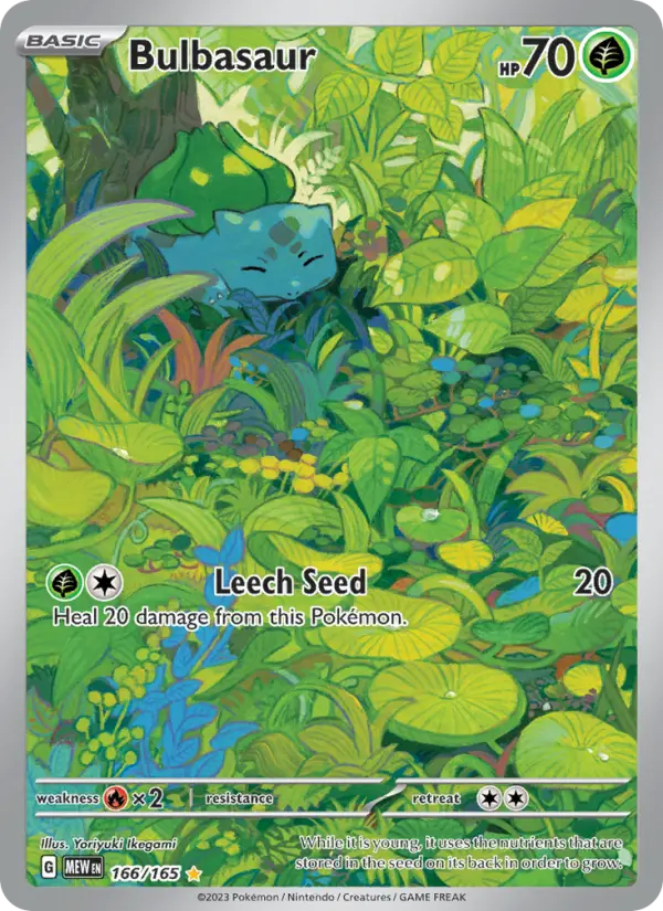 Bulbasaur 166 — 151 166, Holofoil finish