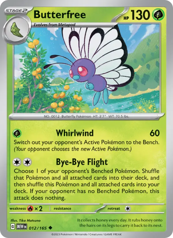 Butterfree 12 — 151 12, Normal finish