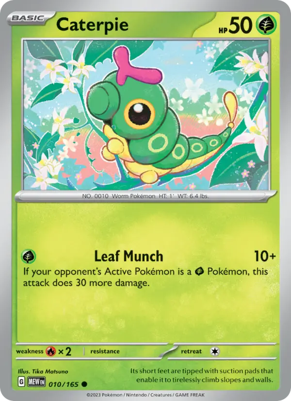 Caterpie 10 — 151 10, Normal finish