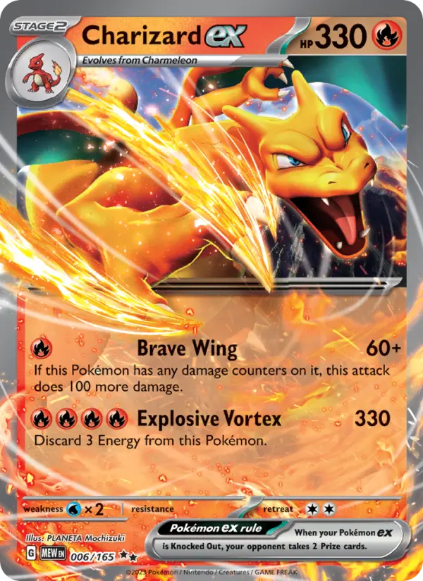 Charizard ex 6 card from 151