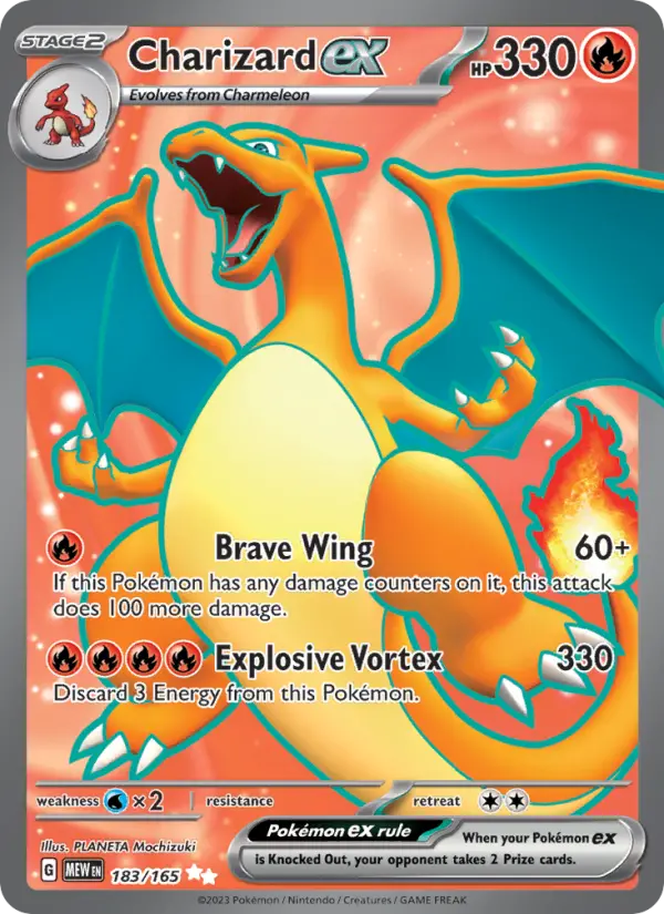 Charizard ex 183 — 151 183, Holofoil finish