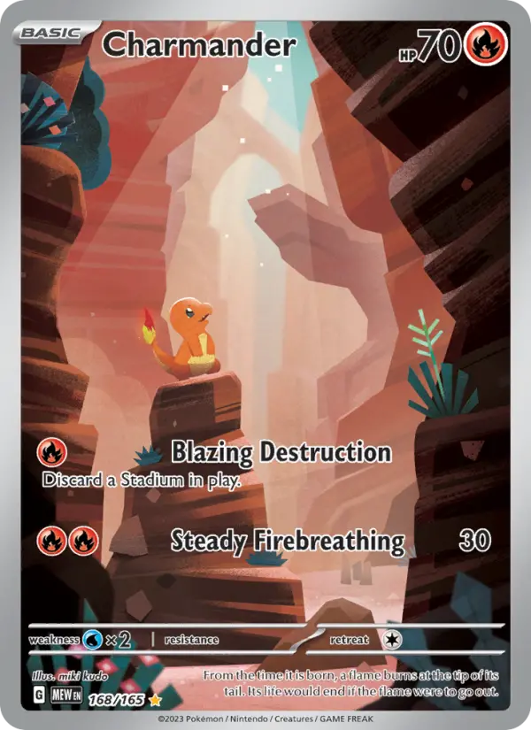 Charmander 168 card from 151