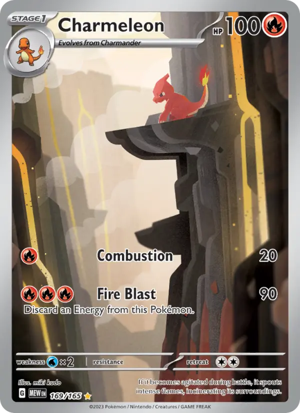 Charmeleon 169 — 151 169, Holofoil finish