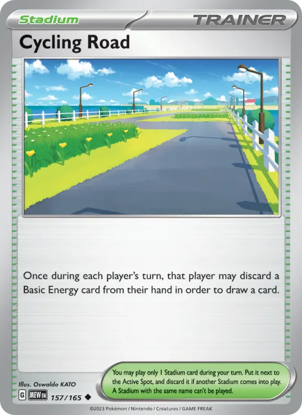 Cycling Road 157 — 151 157, Normal finish