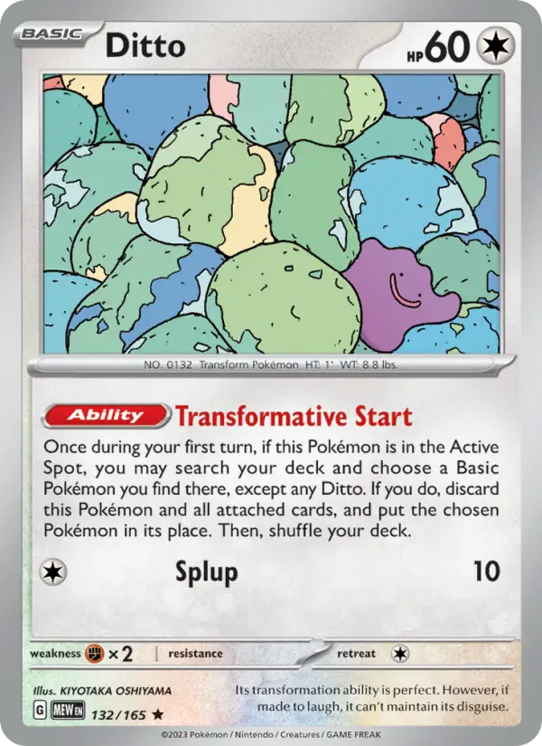 Ditto 132 card from 151