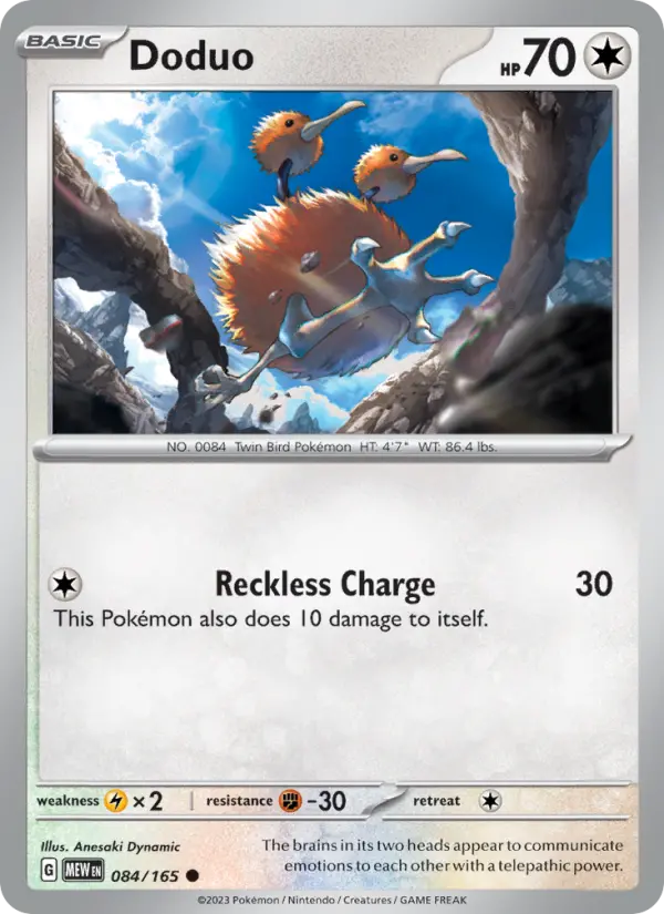 Doduo 84 — 151 84, Normal finish