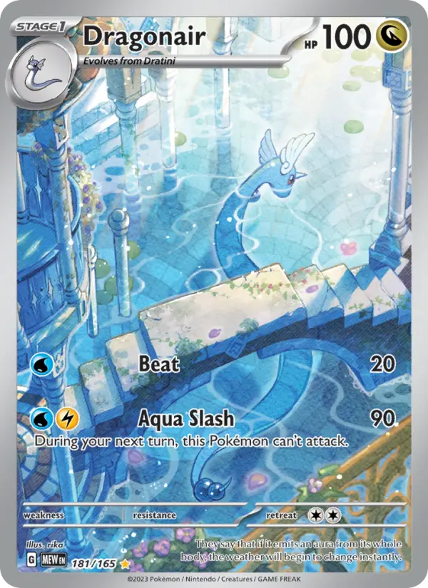Dragonair 181 card from 151