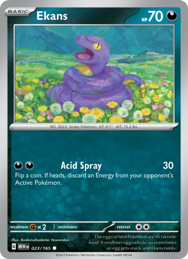 Ekans 23 card from 151