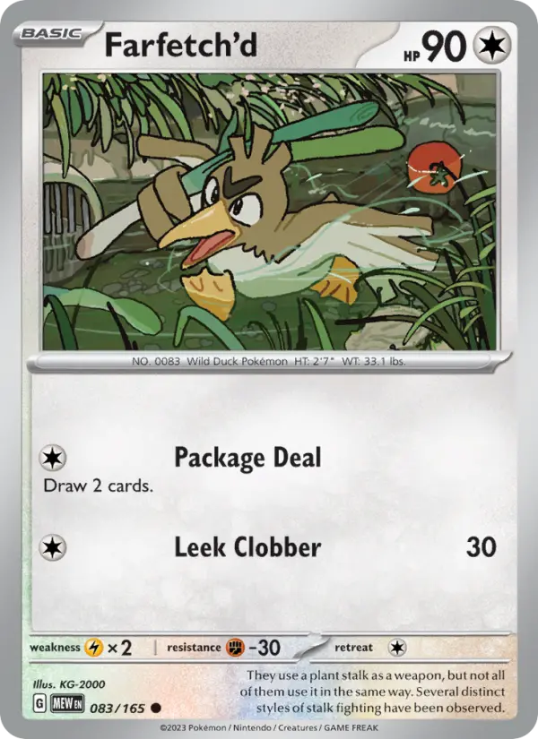 Farfetch'd 83 — 151 83, Normal finish