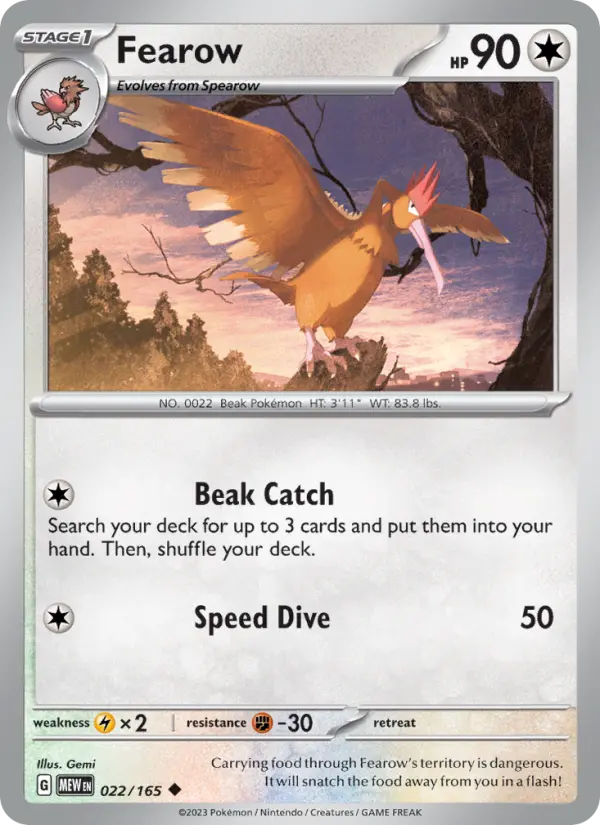 Fearow 22 — 151 22, Normal finish