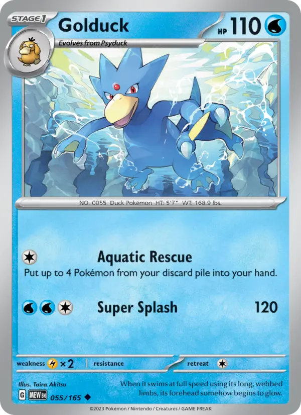 Golduck 55 — 151 55, Normal finish