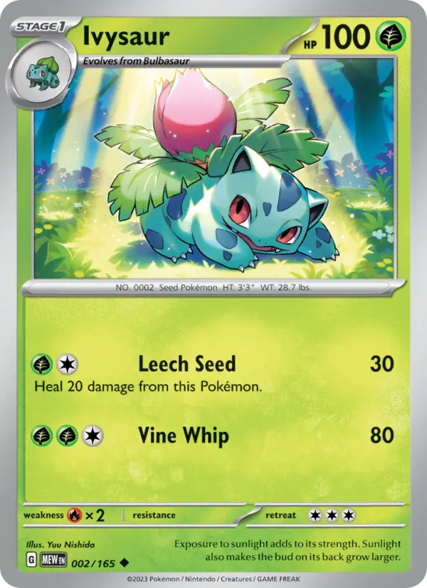 Ivysaur 2 card from 151