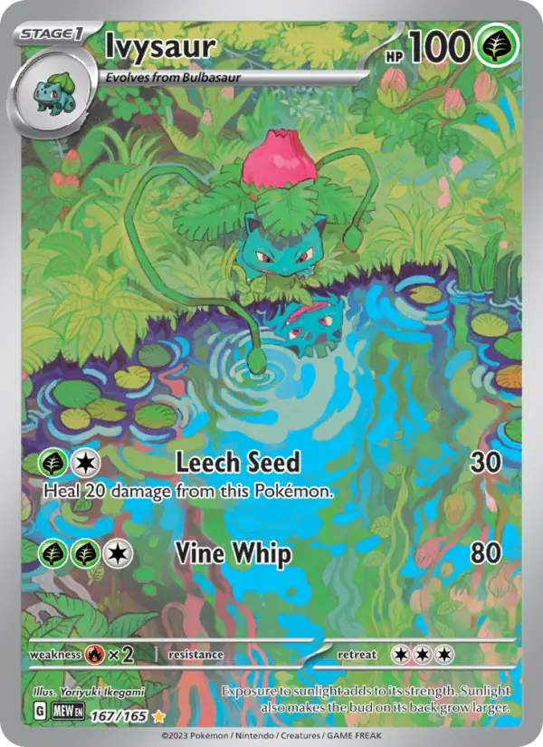 Ivysaur 167 — 151 167, Holofoil finish