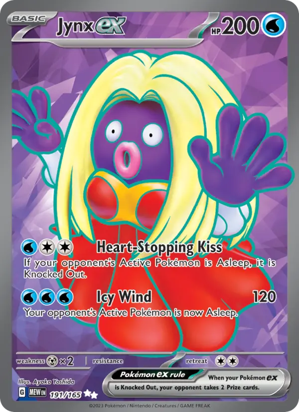 Jynx ex 191 — 151 191, Holofoil finish