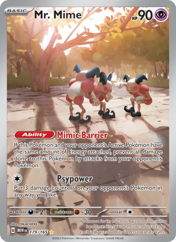 Mr. Mime 179 card from 151