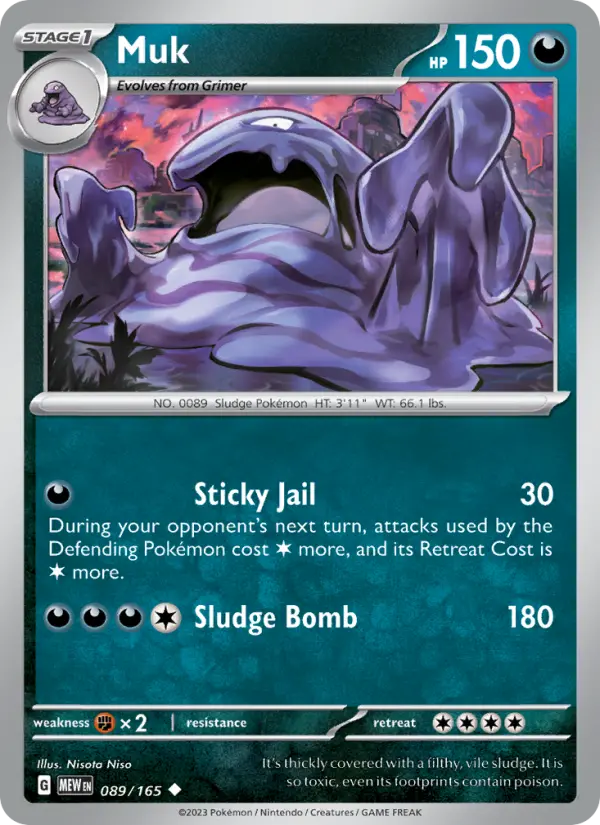 Muk 89 card from 151