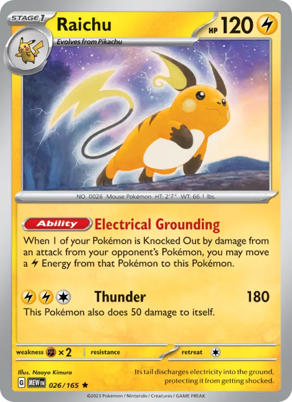 Raichu 26 card from 151