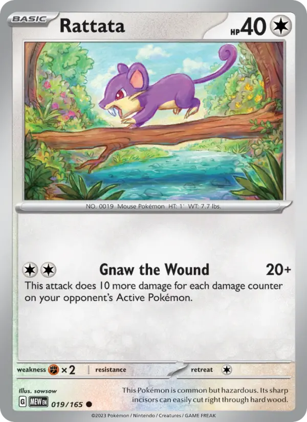 Rattata 19 — 151 19, Normal finish