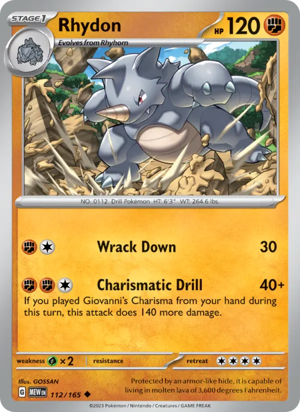 Rhydon 112 — 151 112, Normal finish
