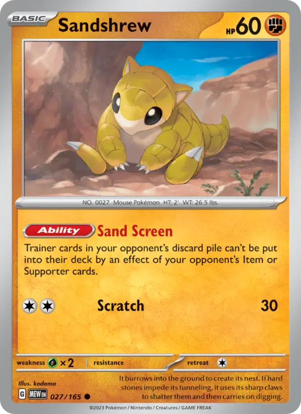 Sandshrew 27 — 151 27, Normal finish