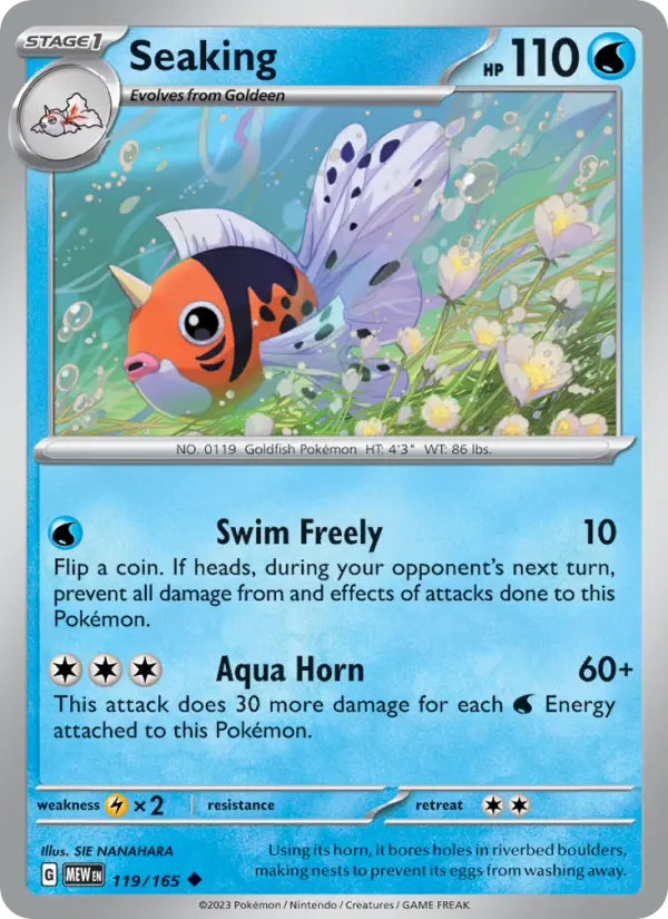 Seaking 119 — 151 119, Normal finish