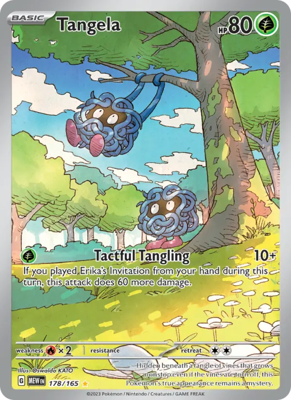 Tangela 178 — 151 178, Holofoil finish